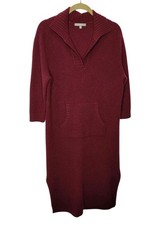 Neiman Marcus Cashmere Lounge Dress XL Maroon Burgundy