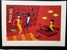 SHAG   Josh Agle  RARE  " Bossa Nova Now "  Edition of  250 signed