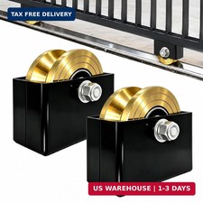 4'' Sliding Gate Rollers Wheel 2-Pack V Groove Gate Wheel, Heavy Duty Sliding Ga