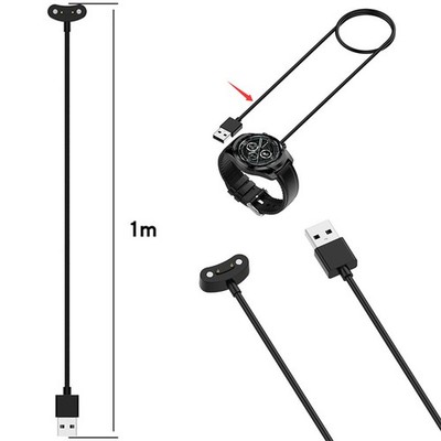 Uhr Ladegerät USB Ladekabel für Ticwatch Atlas/Pro5 Enduro/Pro5/ProX/E3/Pro3 LTE