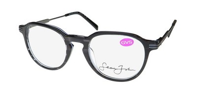 NEW SEAN JOHN 5124 EYEGLASS FRAME 49-20-145 BLUE WOMENS FULL-RIM PLASTIC ROUND