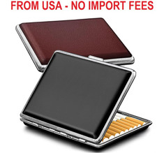 roygra Cigarette Case 2 Pack , Spring Switch 20 Capacity Cigarette Holder Case