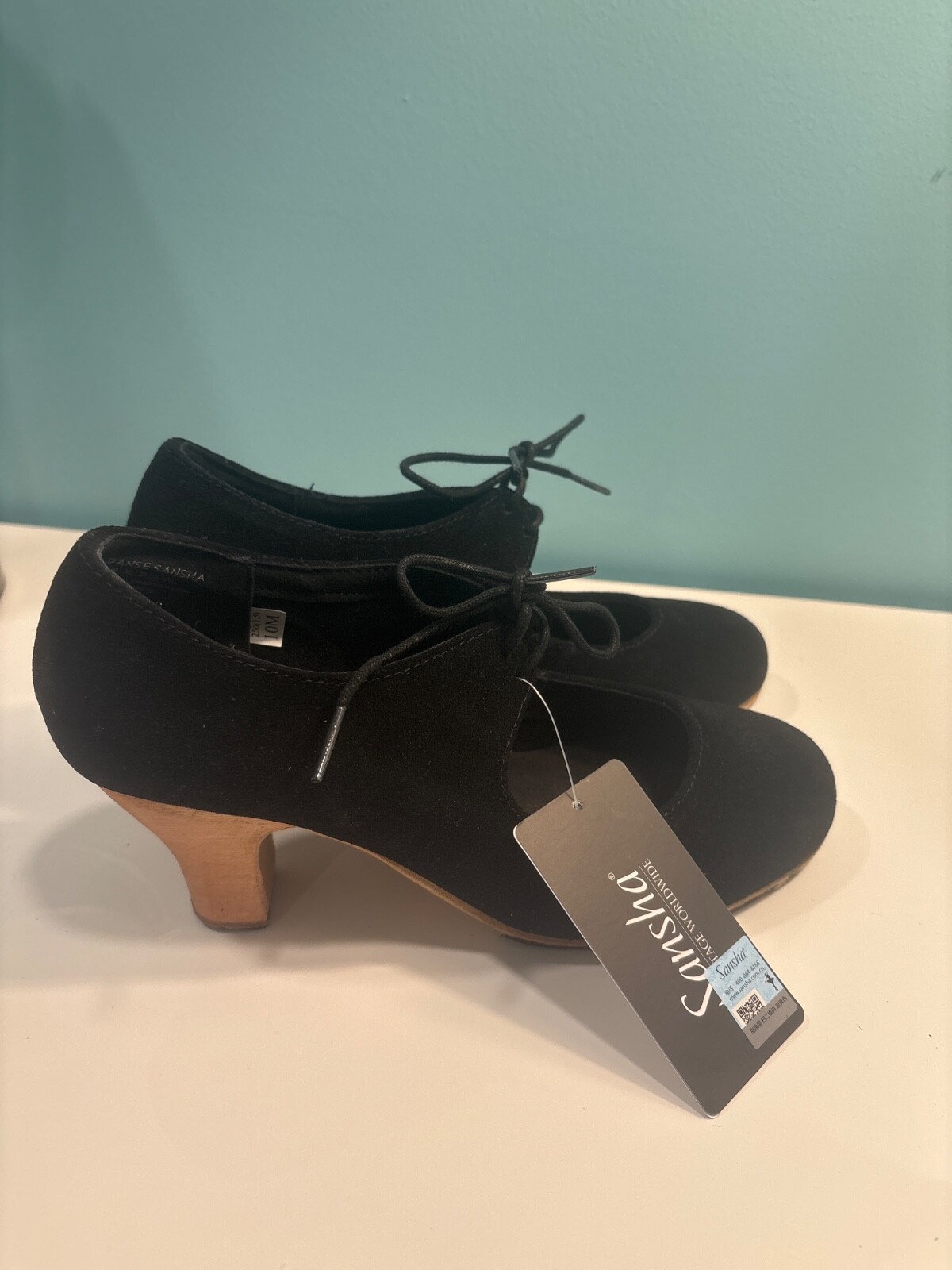 Zapatos de flamenca negros para mujer
