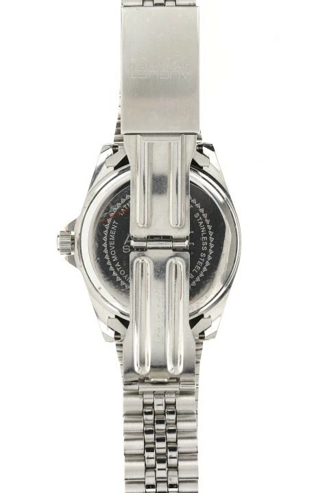August Steiner Black Sunray Men's Diamond Dial Watch 133917 - image 3 of 4