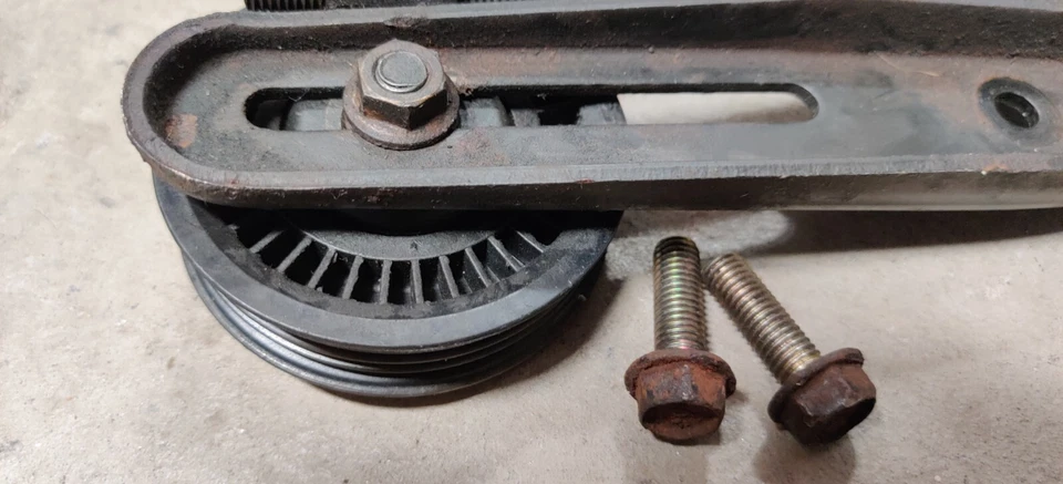 2004-2008 Subaru Forester AC Pulley Bracket Tensioner Complete - Image 3 of 4