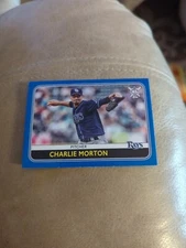 2020 Topps Big League BLUE CHARLIE MORTON #73 RAYS 