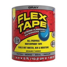 Flex Seal Flex Tape 4 in. W X 5 ft. L Gray Waterproof Repair Tape