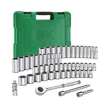 Sk 38 Drive Socket Set With 160-p Ratchet 55-piece Sae Metric Superkro...