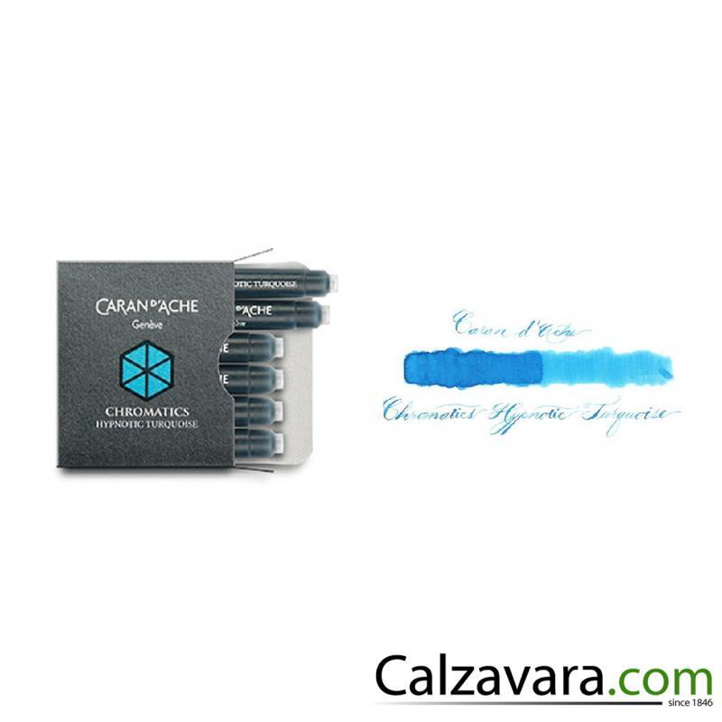 Caran d'Ache Cartucce Inchiostro Stilografico Ink Cartridges - Hypnotic Turquois