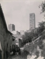 Via Palestro San Gimignano Tuscany Italy 1905 Historic Old Photo
