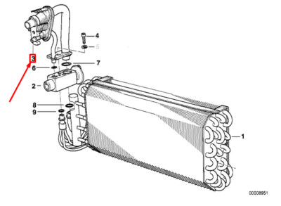 NEU BMW 3ER COMPACT E36 VERDAMPFER / EXPANSIONSVENTIL SET ROHR  