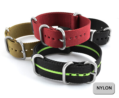 UHRENARMBAND NAT0 WASSERFEST NYLON STRONG DURCHZUGSBAND ZULU 18 20 22 24 26MM de