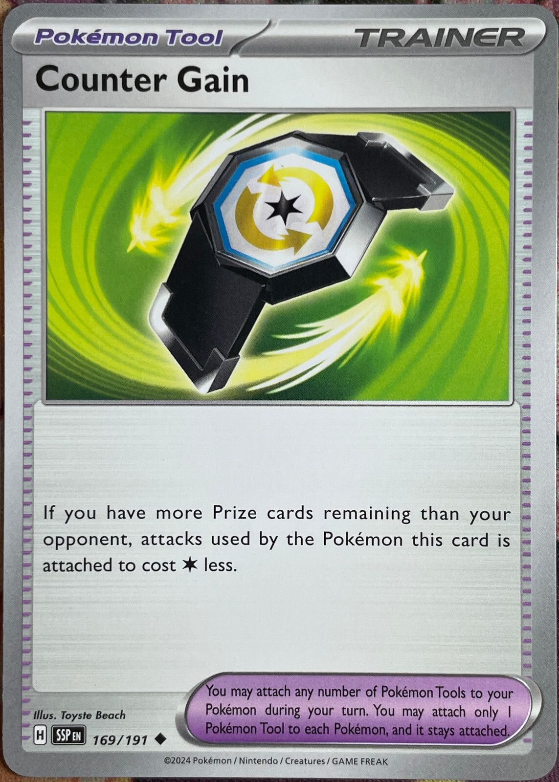 Counter Gain - 169/191 - Surging Sparks Pokemon 2024
