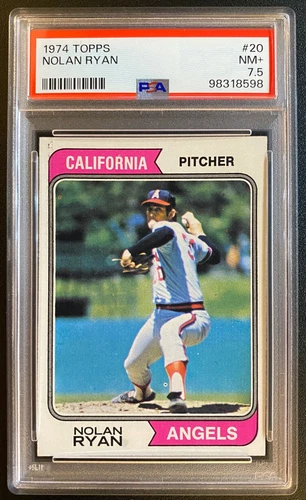 1974 Topps Nolan Ryan PSA 7.5 Near Mint Plus NM+ Between PSA 7 & PSA 8 Angels 20