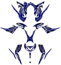 Fits Yamaha Raptor 700R Graphics Kit 2013 TO 2024 decal KIT stickers