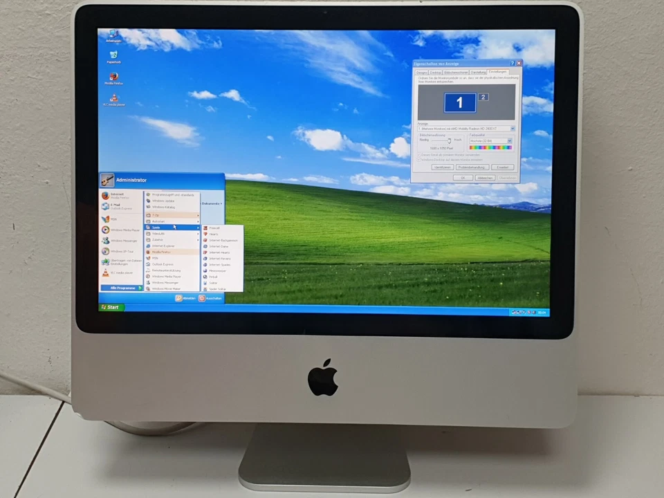 Apple 20" iMac Windows XP Gamer PC Computer 250GB DVD 4GB Bluetooth WIFI WEBCAM