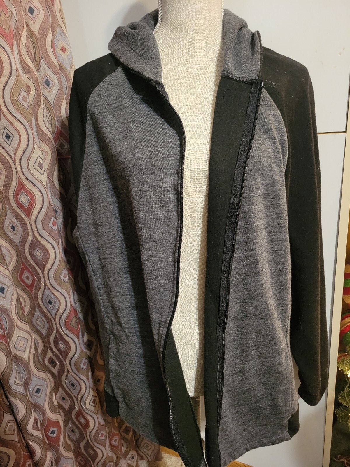 Mens Xxl Ocean Current Zip Up Hooded Sweatshirt