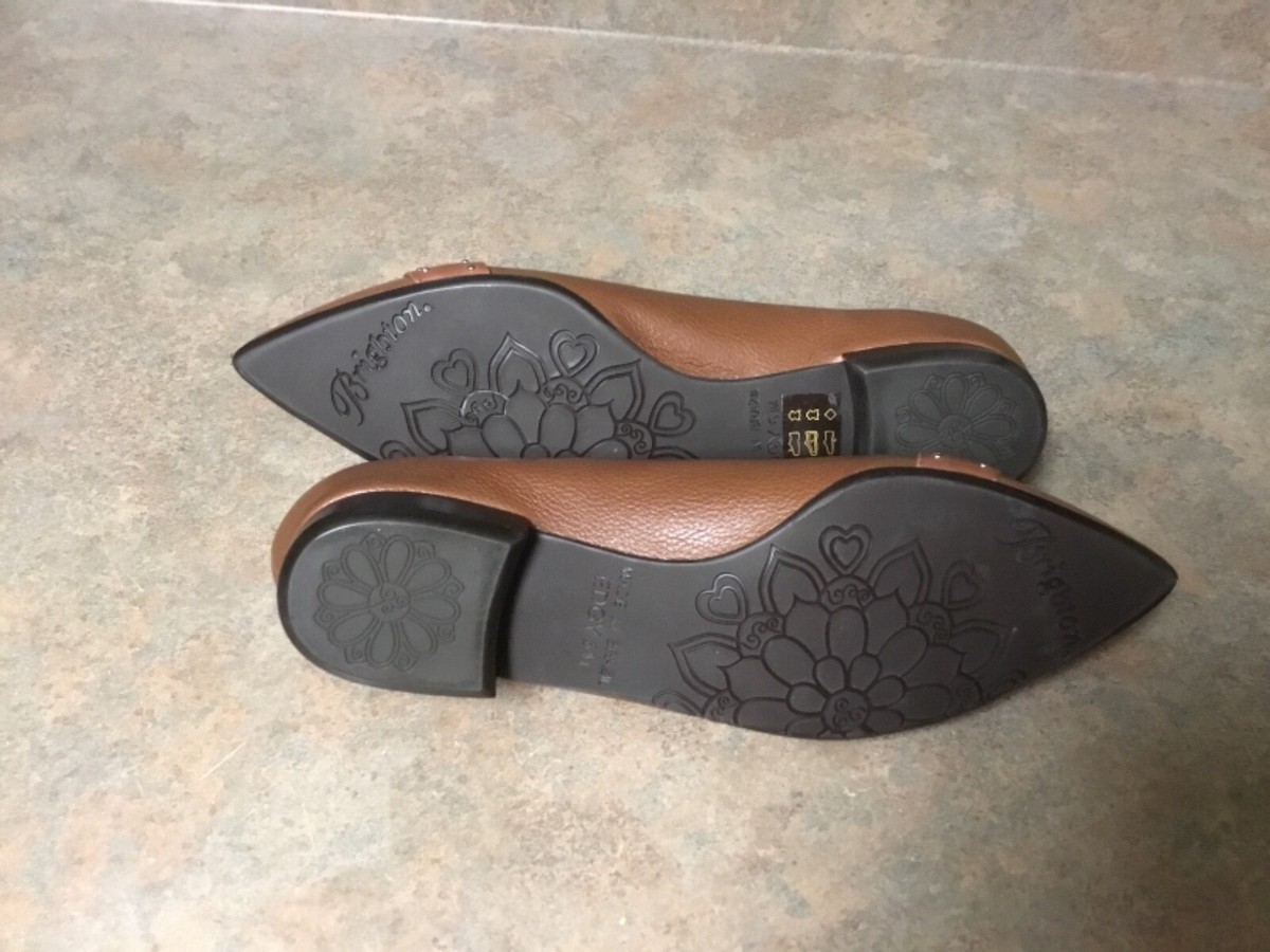 Chaussures Plates Femme Brighton EDGY En Cuir Marron - Pointure US 6M (Moyen) - Occasion Très Bon état