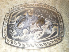 Vintage Estate Find Bucking Bronco Belt Buckle