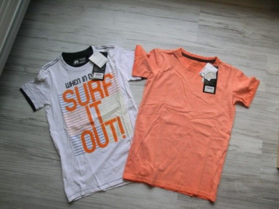 2 x T-Shirt NEU! Gr. 146 von ''Takko/Dognose/chapter young''