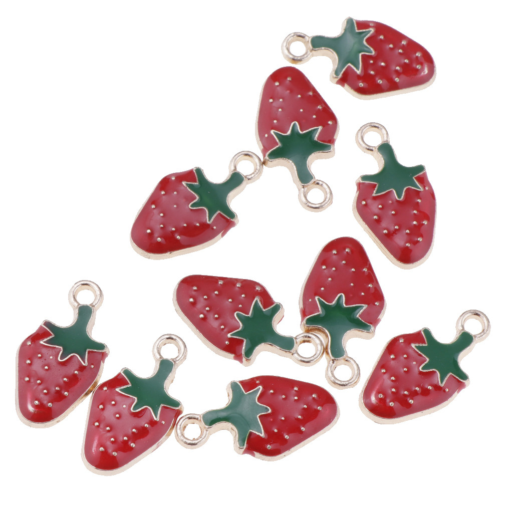 20Pcs Fruit Charm Pendant for Bracelet Necklace Jewelry Making Handmade