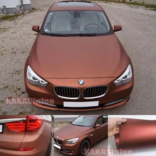 Air Release / Entire Car Satin Matte Metal Chrome Vinyl Wrap Flexible Sticker HD