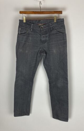 RALEIGH MARTIN Slim Gray Selvedge Denim Jeans Men… - image 1