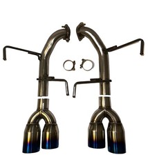 Quad Tips Exhaust For 15-21 Subaru Wrx Sti Axle Back Muffler Delete 4 Inch New