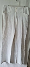New womens white pants Size 8 Stretch Rayon Blend