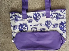 Baltimore Ravens canvas shopping tote bag