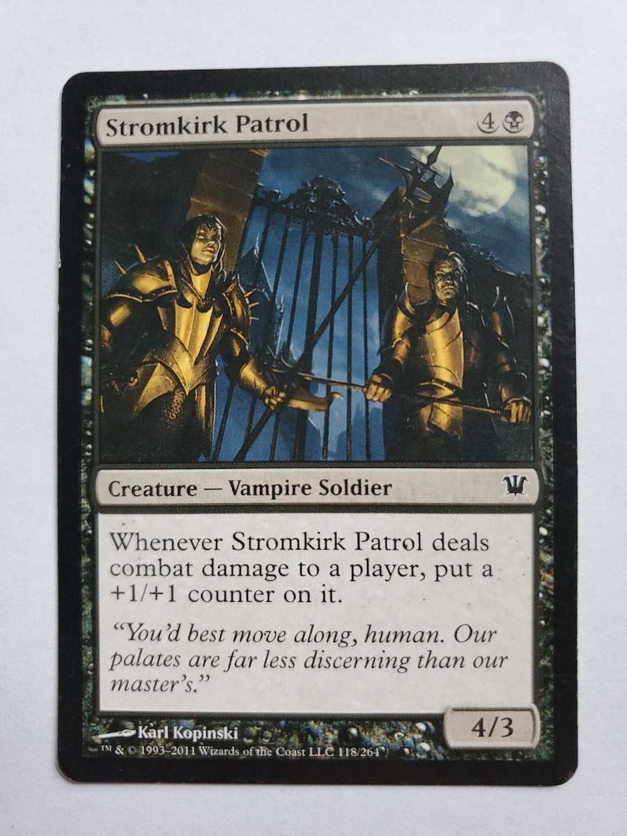 MTG Magic The Gathering Card Stromkirk Patrol Creature Vampire Soldier  Black Inn | eBay