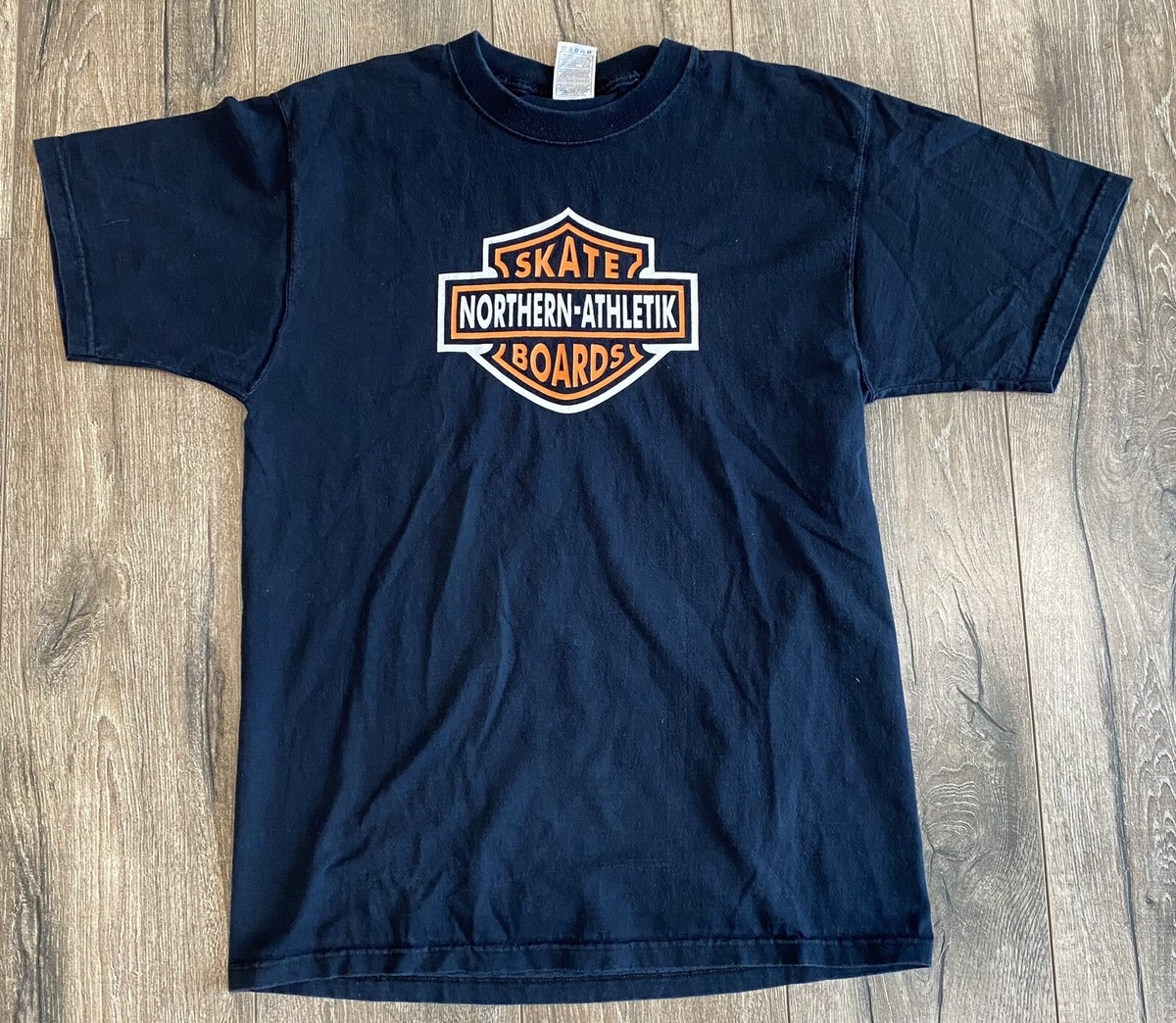 Vintage 90s Northern Athletik Skateboards Harley Davidson Parody
