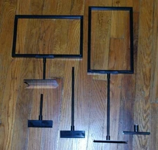 11" x 7" Tabletop or Clip-on Sign Holders 4" and 10" stem