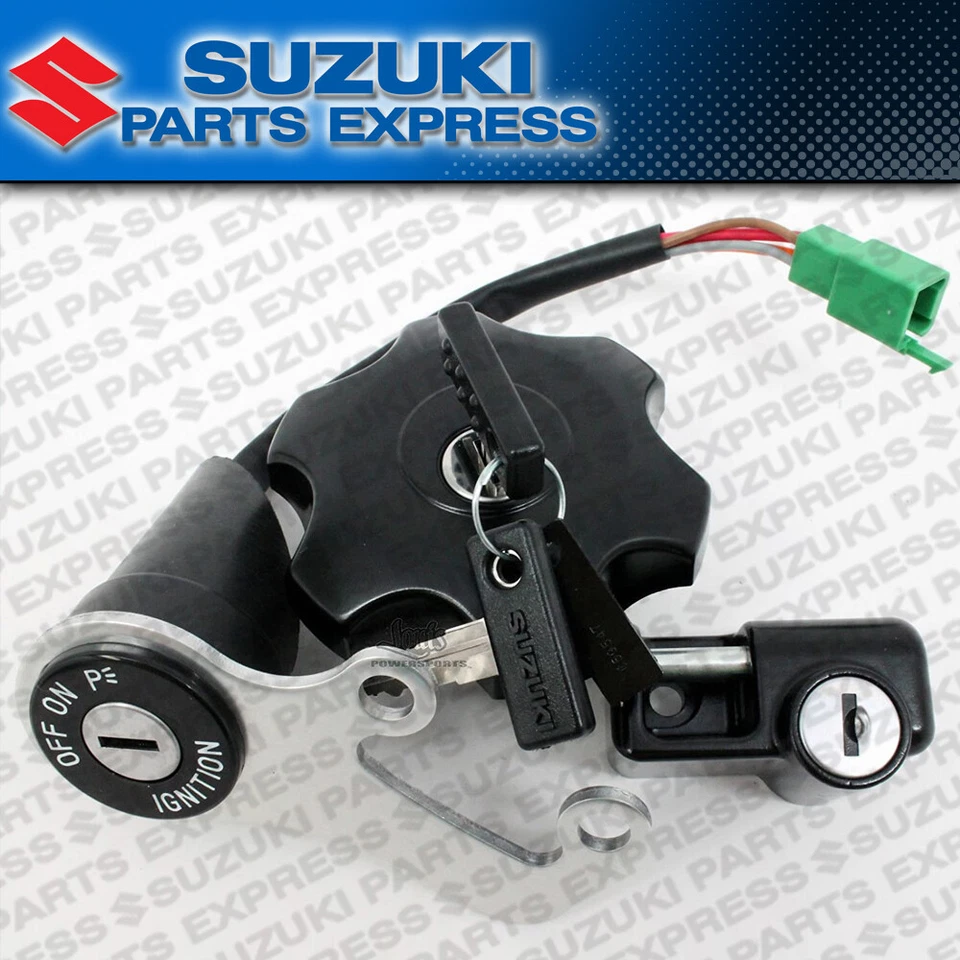 NEW 2007 -2022 SUZUKI IGNITION GAS CAP LOCK SET DR-Z400SM DRZ400 SM 37101-29813 - Image 1 of 1