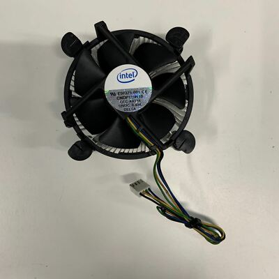 Genuine Intel E97375-001 Aluminum Heatsink Fan Assembly 80mm 12V 0.6A Socket 775