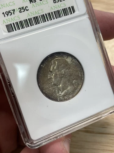 1957 P Silver Washington Quarter ACANS Graded MS67 GEM BU Uncirculated