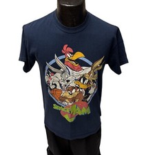 Vtg 90's SPACE JAM BUGS BUNNY Tasmanian Devil TOON SQUAD Looney Tunes T Shirt
