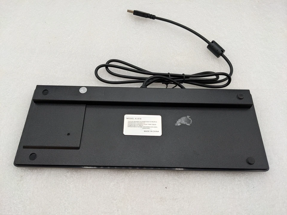 MC-818 82 Keys USB Keyboard Wired Keyboard Built-in Touchpad USB HUB Port - Image 4 of 4