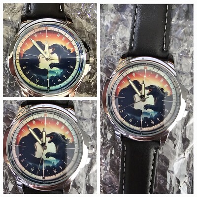 King Kong vs Godzilla Neuheit holografisch schöne Kunst selten einzigartig Armbanduhr