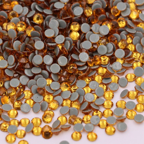 Clear Hotfix Rhinestones Glass Strass Iron On Hot fix Crystal For Fabric Garment - Picture 25 of 34