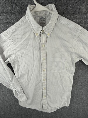 Brooks Brothers Extra Silm Fit 14.5 32 Blue White Striped L/S Soho Button Up | eBay Brooks Brothers Extra Silm Fit 14.5 32 Blue White Striped L/S Soho Button Up | eBay