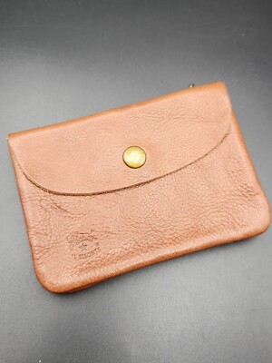 Vintage Pre-Owned Il Bisonte W.A. Difilippo Brown Leather  Coin Purse ITALY