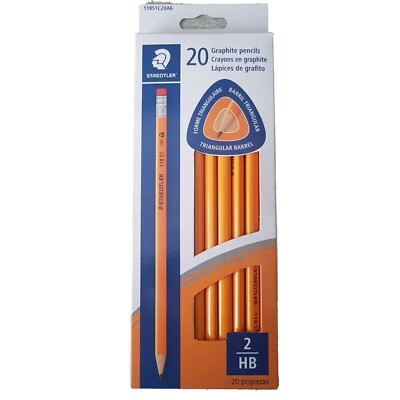 Staedtler Triangular Pencils HB2 20 Pack UK