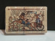 SEALED EGYPTIAN PAPYRUS PHARAOH ARCHER WAR CHARIOT GODDESS NEKHBET PLAYING CARDS