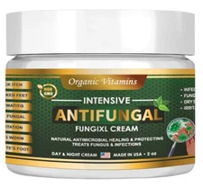 Antifungal Cream Ointment Athletes Foot Jock Itch Ringworm Tea Tree Infused Balm