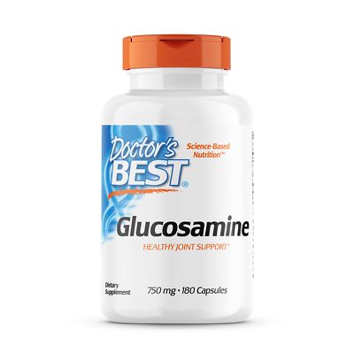 Doctor's Best Glucosamine 180 Count Joint Health Support Sodium Free Supplement