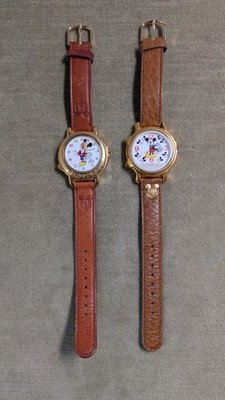 Lot of 2 vintage Lorus Disney Mickey Mouse musical watches Japan