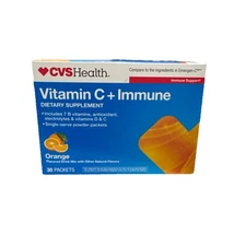 CVS Health Vitamin C + Immune Dietary Supplement, 30 Count Packets Box