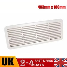 Vent Assembly Grille White 483mm x 186mm For Thetford Fridge Caravan Motorhome