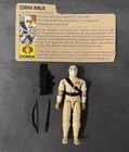 GI Joe Storm Shadow 1984 Vintage Action Figure with File Card Incomplete Set